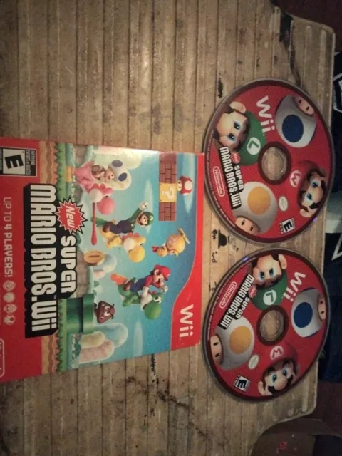 2 New Super Mario Bros. Wii (Nintendo Wii, 2009) Scratches