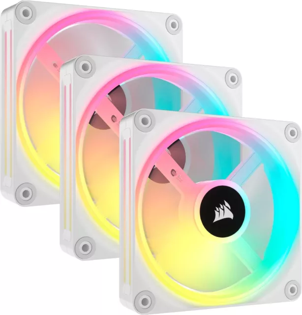 Corsair iCUE Link QX120 RGB 120mm de Cúpula Magnética Ventiladores de Triple K