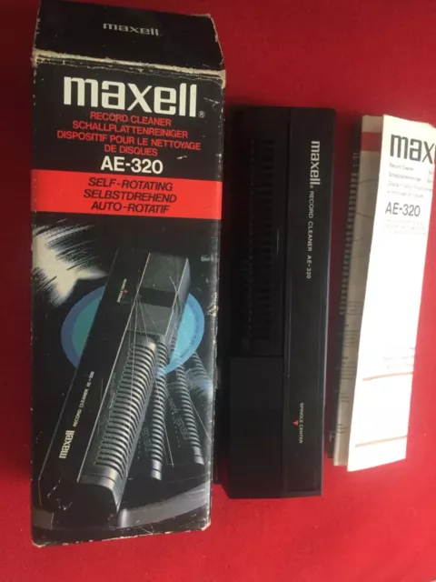 Maxell Ae-320 Vintage Self-Rotating Record Cleaner Japan Please Read