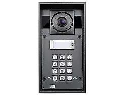 2N Telecommunications 9151101CHKW 2N IP Force 1 Button, HD Camera, Keypad, 10W 3