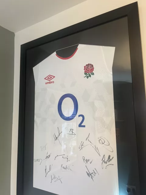 Match Worn Signed England Rugby Shirt (FRAME NOT INCLUDED) Billy Vunipola No COA