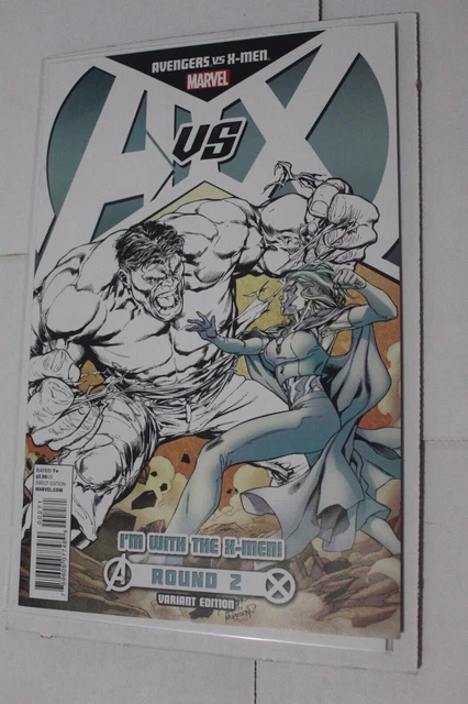 Avengers vs X-Men #2 Partial Hulk Sketch Team X Variant Pagulayan NM Marvel 2012