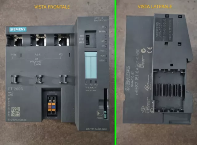 Siemens ET 200S IM151-8 PN/DP CPU 6ES7 151-8AB01-0AB0 Profinet