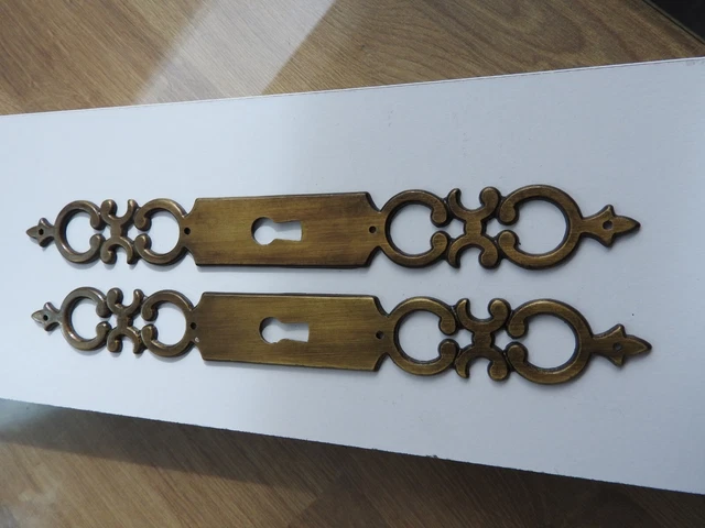 Plaque De Serrure De Porte De Style Victorien - Profil Ouvert