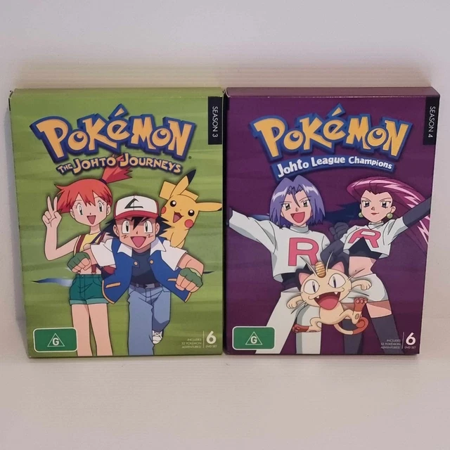 POKEMON SEASON DVD Boxsets Johto Journeys League Champions