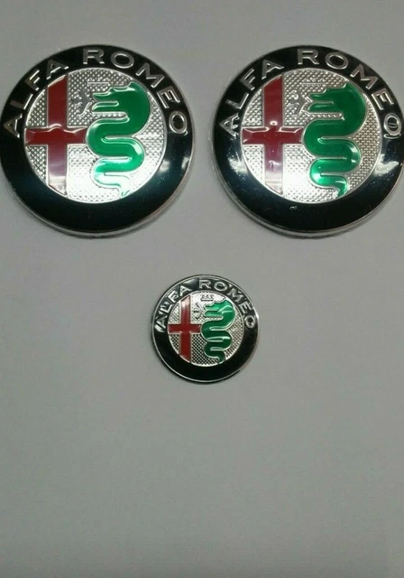 Stemma Alfa Romeo Oro 74mm - Set Da 2 Per Cofano Anteriore E Posteriore, Con Adesivo - Foto 9