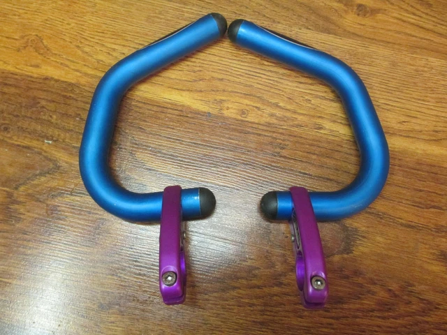 Vintage Cinelli  22.2 Handlebar Bar Ends Extensions - Blue Purple Anodized