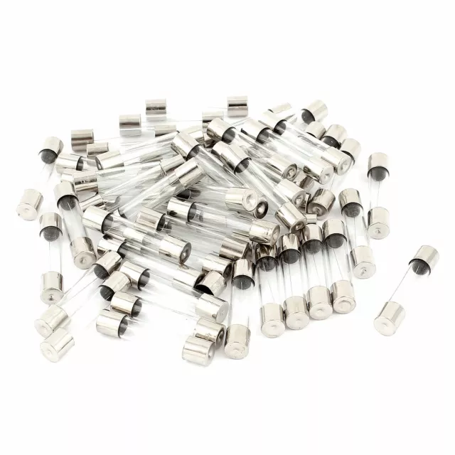 250V 3A Tube verre fusibles fusion rapide bas puissance coupure 6x30mm 50pcs