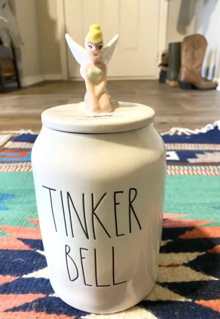 NEW Rae Dunn Artisan Collection Disney Tinker Bell Canister Treat Jar Cookie Jar