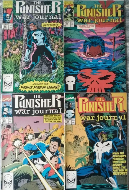 The Punisher War Journal #20 #21 #22 #23 Marvel 1990 Comic Books