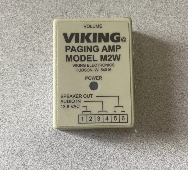 Viking Electronics VK-M2W Paging Power Amp Loud Call Ringing Announcer