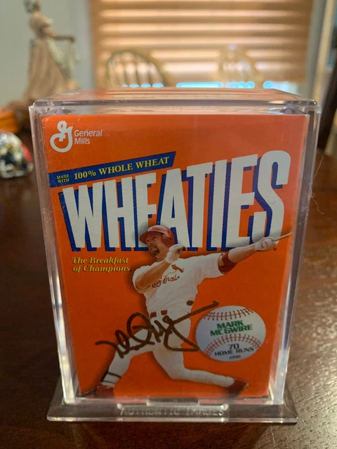 Mini Wheaties Box 75 Years of Champions 24K Gold MARK McGWIRE! L@@K!