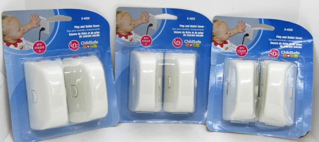 Childsafe S-4555, Plug and Outlet Covers, Set of 3.