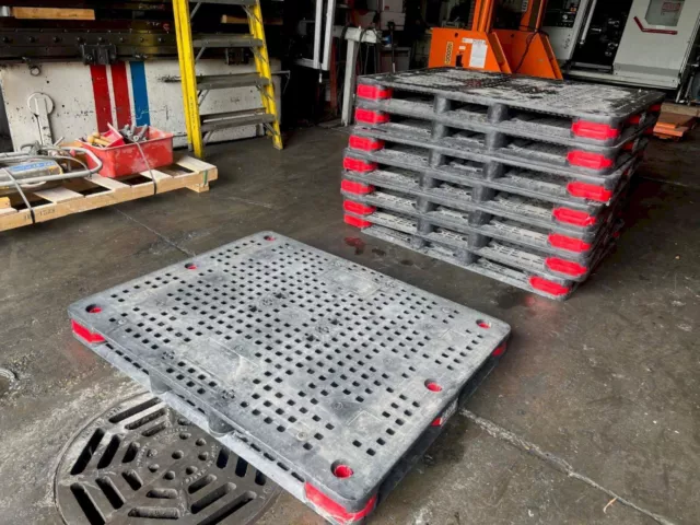 Orbis Bulkpal Plastic Pallets 44" X 56" W/ 2.5" Connectors