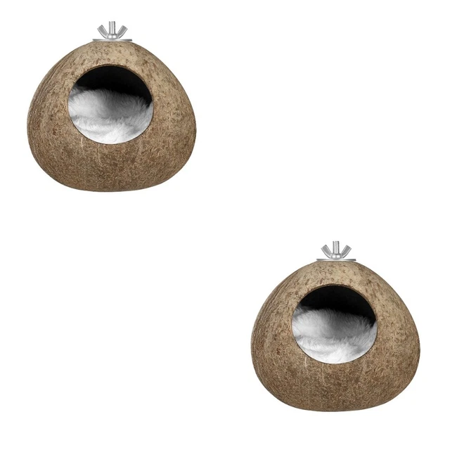 Confezione da 2 Accessori Gabbia Uccellini Uccellini Appesi Nido Gabbie Cockatiel