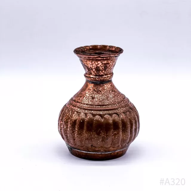 Vintage Copper Vase Flower Vase Ornamental Vase Copper Handmade 12,5cm 2