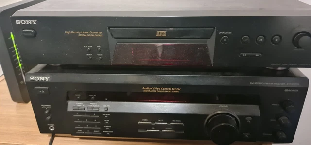 Cd Player Stack SONY STR-DE315 FM/AM Stereo Receiver and CD Player Stack Amp System W ...