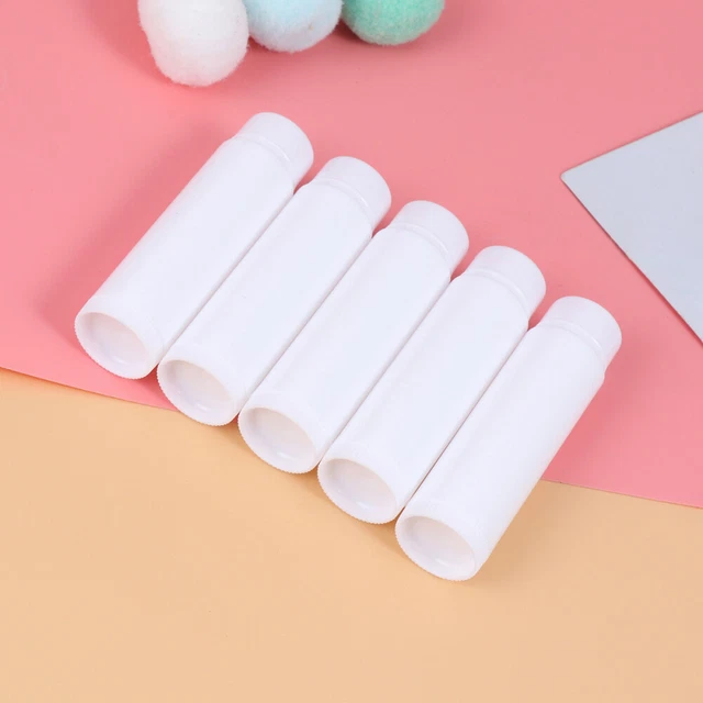 25 contenedores vacíos de tubo de bálsamo labial de plástico Miss botella de 5 g