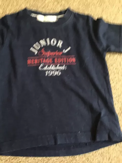 Jasper Conran  Junior J Baby Boys Tshirt Age 12-18 Months