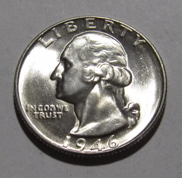 1946 Washington Quarter - Gem BU Condition - 35KB