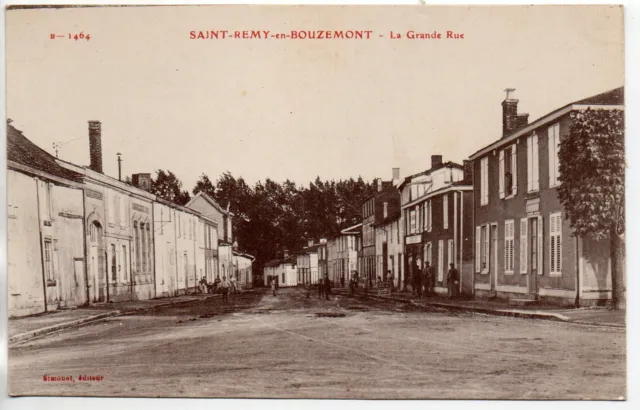 SAINT REMY EN BOUZEMONT - Marne - CPA 51 - la grande rue