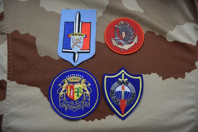 Lot Mixte De Patchs Vintage Militaires USMC, Marines, Garde Côtière, Etc. - Occasion
