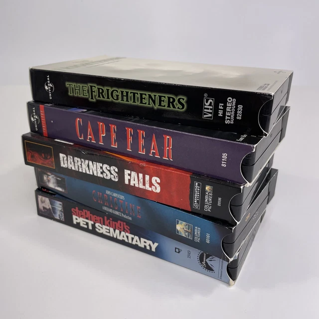 LOT OF 5 Horror Slasher Movies (VHS Cassette Tapes) Pet Sematary