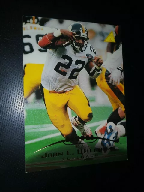 1995 Pinnacle John Williams Steelers FOOTBALL CARD #136