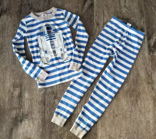 Boys HANNA ANDERSSON 2 Pc Pajamas R2-D2 Star Wars Size 8 / 130