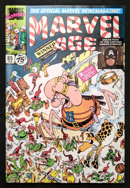 Marvel Age #85 (Feb 1990). 1st Appearance of Cable - New Mutants #87 preview