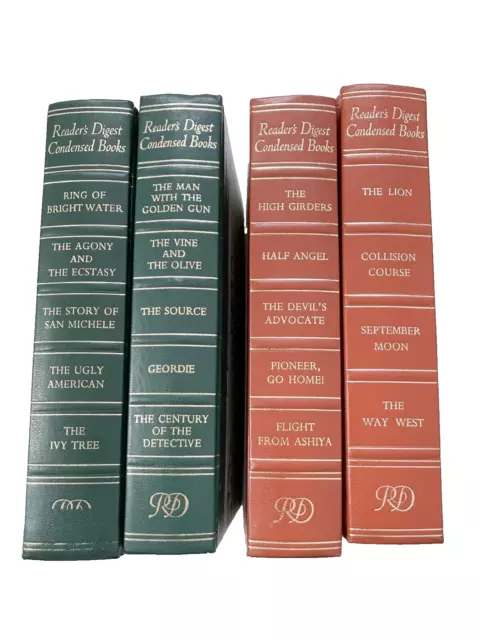 Readers Digest Condensed Books x 4 Set Hardback Deluxe Edition Collection