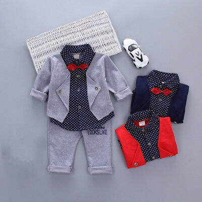baby boy clothes Outfits 12-18 months gentleman suits kids 3y clothes suits
