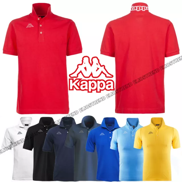 Kappa Logo Life Mss Polo Uomo Piquet Cotone T-Shirt Maglia Regular Sport 302S1U0