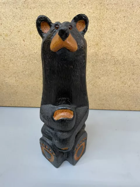 Big Sky Carvers Hand Finished Wood Carved 11” Tall Bear by Jeff Fleming