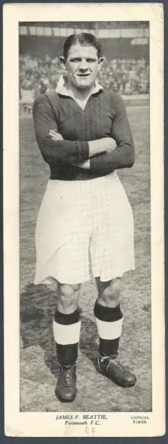 Topical Times Footballer 1938-Portsmouth-James F Beattie