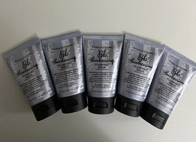 Lot Of 5- Bumble and Bumble Thickening Plumping Mask 2oz/60ml TRAVEL SIZE C3