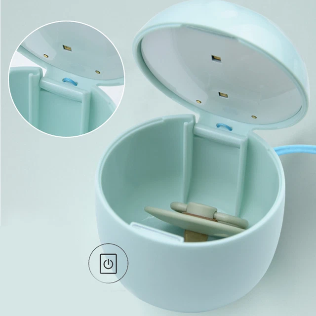Chupete de pezón de bebé (verde) esterilización cuerda manual protección inteligente