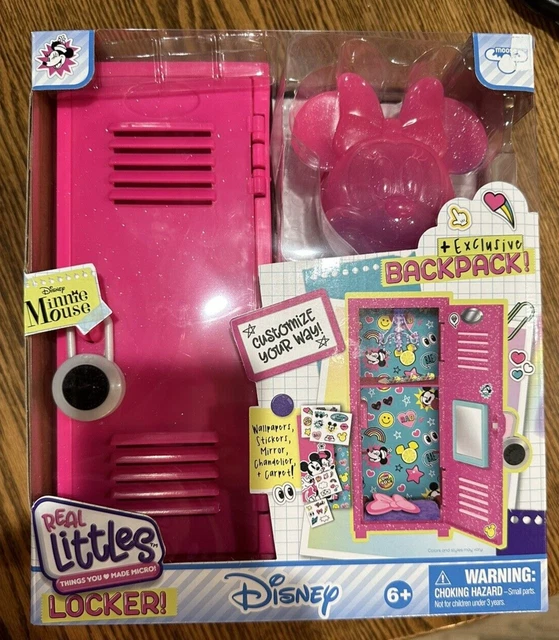 DISNEY REAL LITTLES Locker Exclusive Minnie Mouse Backpack NEW 19.99