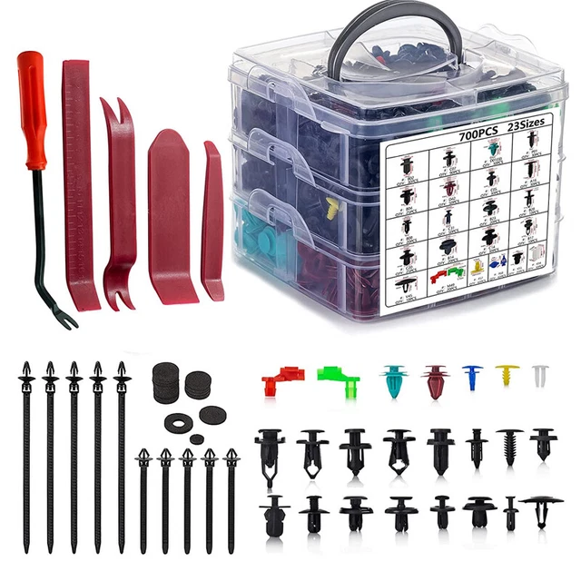 745PCS Car Truck Push Pin Rivet Trim Panel Fastener Clip Moulding Accessories
