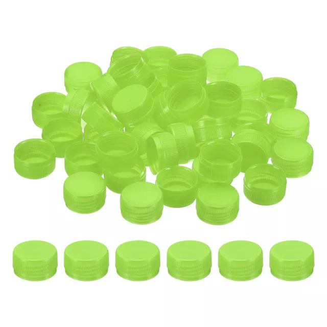 1.2inch Plastic Bottle Caps for Crafts, 200Pcs Bottle Screw Lids, Green