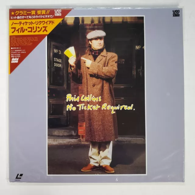 PHIL COLLINS No Ticket Required Laserdisc Ld Japan Ed. W/ Obi 45P6-9014 NM