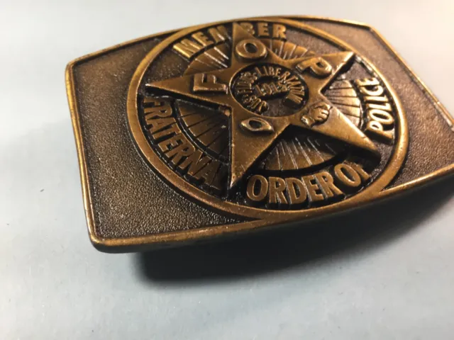 Law Enforcement Belt Buckle- Fraternal Order of Police