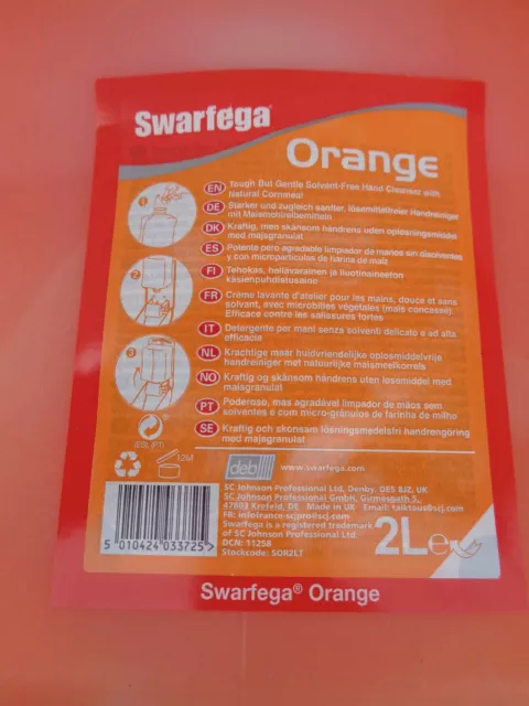 Swarfega Orange Hand Cleaner - 2 Litre Cartridge