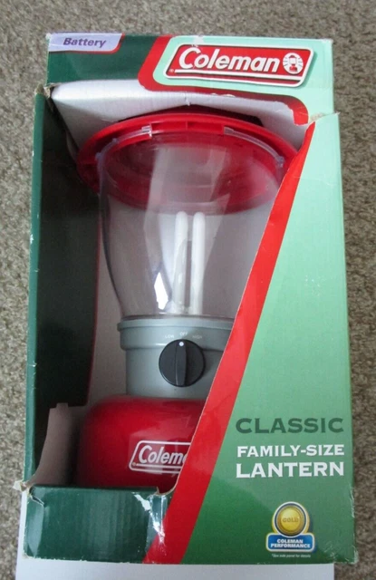 COLEMAN CLASSIC FAMILY Size Large Lantern Battery Powered Camping
