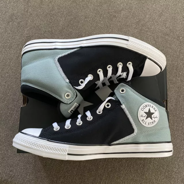 Converse Chuck Taylor All Star Mens 12 High Street Mid Black Blue Gray A03450F