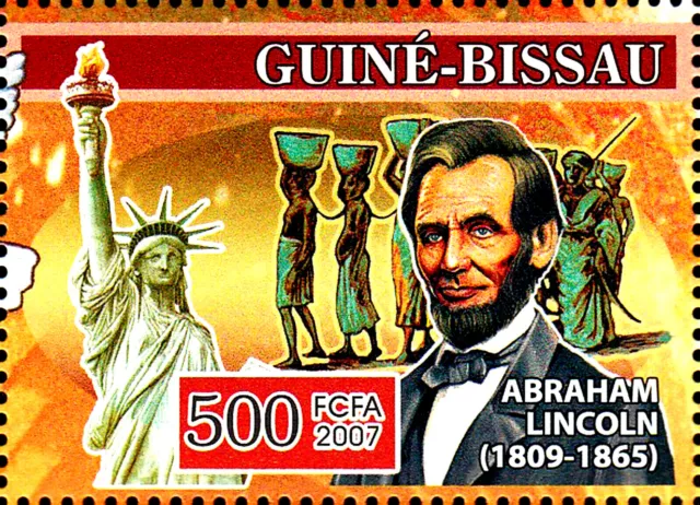 Guinea postfrisch MNH Abraham Lincoln Politiker Präsident Usa Freiheitsstatue