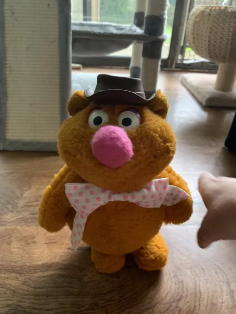 Vintage 1976 Fozzie Bear Plush Muppets Fisher Price Doll 14" Stuffed Jim Henson