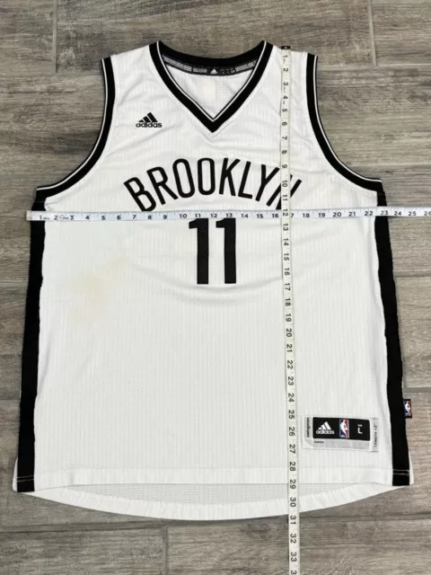 Brook Lopez #11 Brooklyn Nets Jersey White Adidas Swingman Size L +2 3