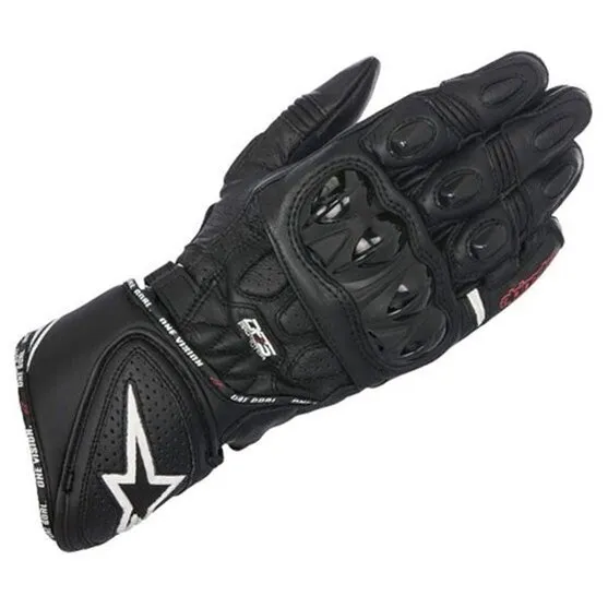 Alpinestars GP Plus R Black Leather Motorbike/Motorcycle Race Gloves last few