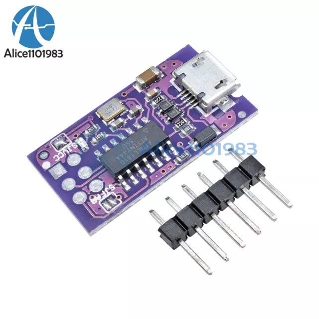 Programmeur 5V Micro USB Tiny AVR ISP ATtiny44 USBTinyISP pour chargeur de démarrage Arduino